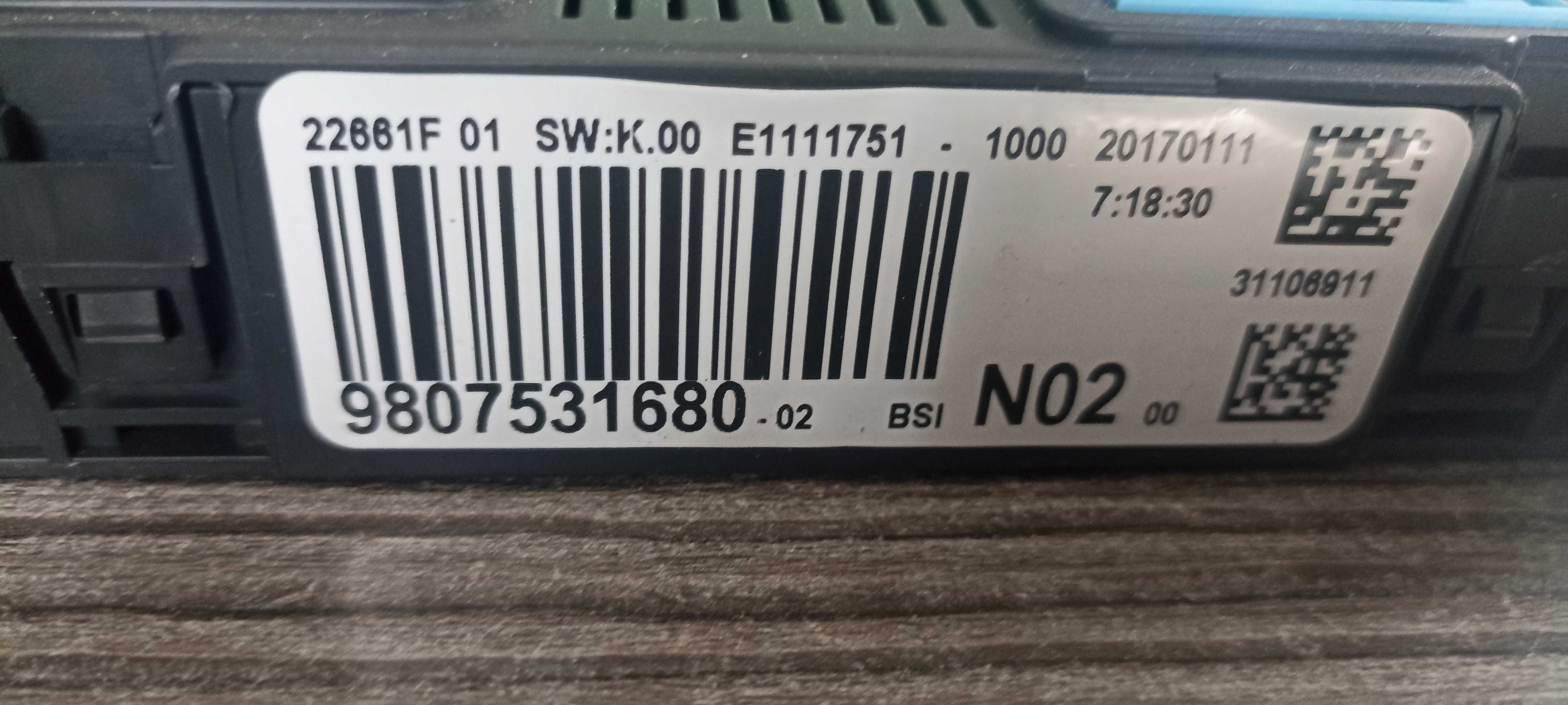 zestaw startowy komputer wkładka kluczyk stacyjka cactus c4 1.2 vti