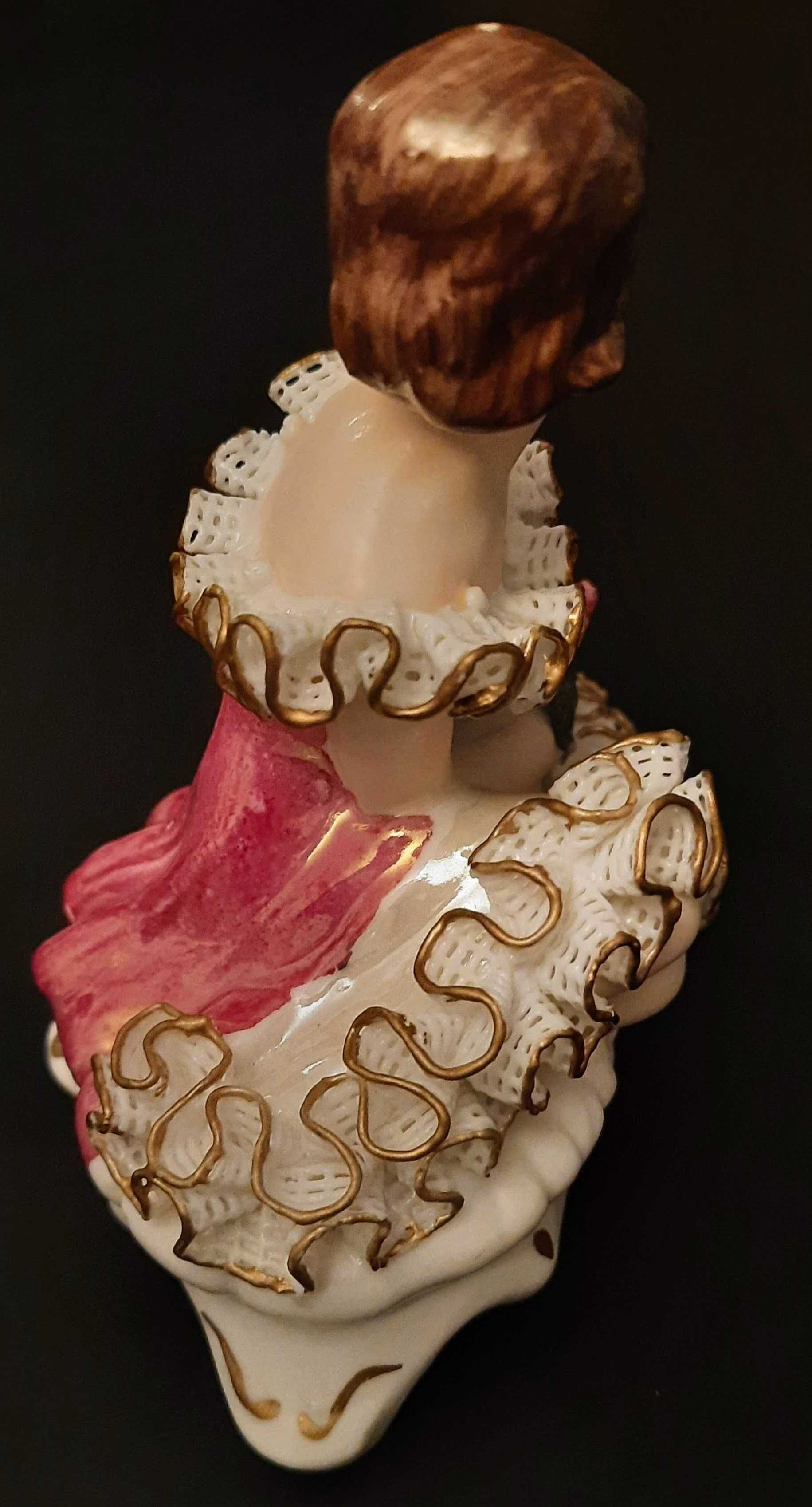 Figurka porcelanowa ROCERAM Alba- Iulia Romania sygnowana dama w sukni