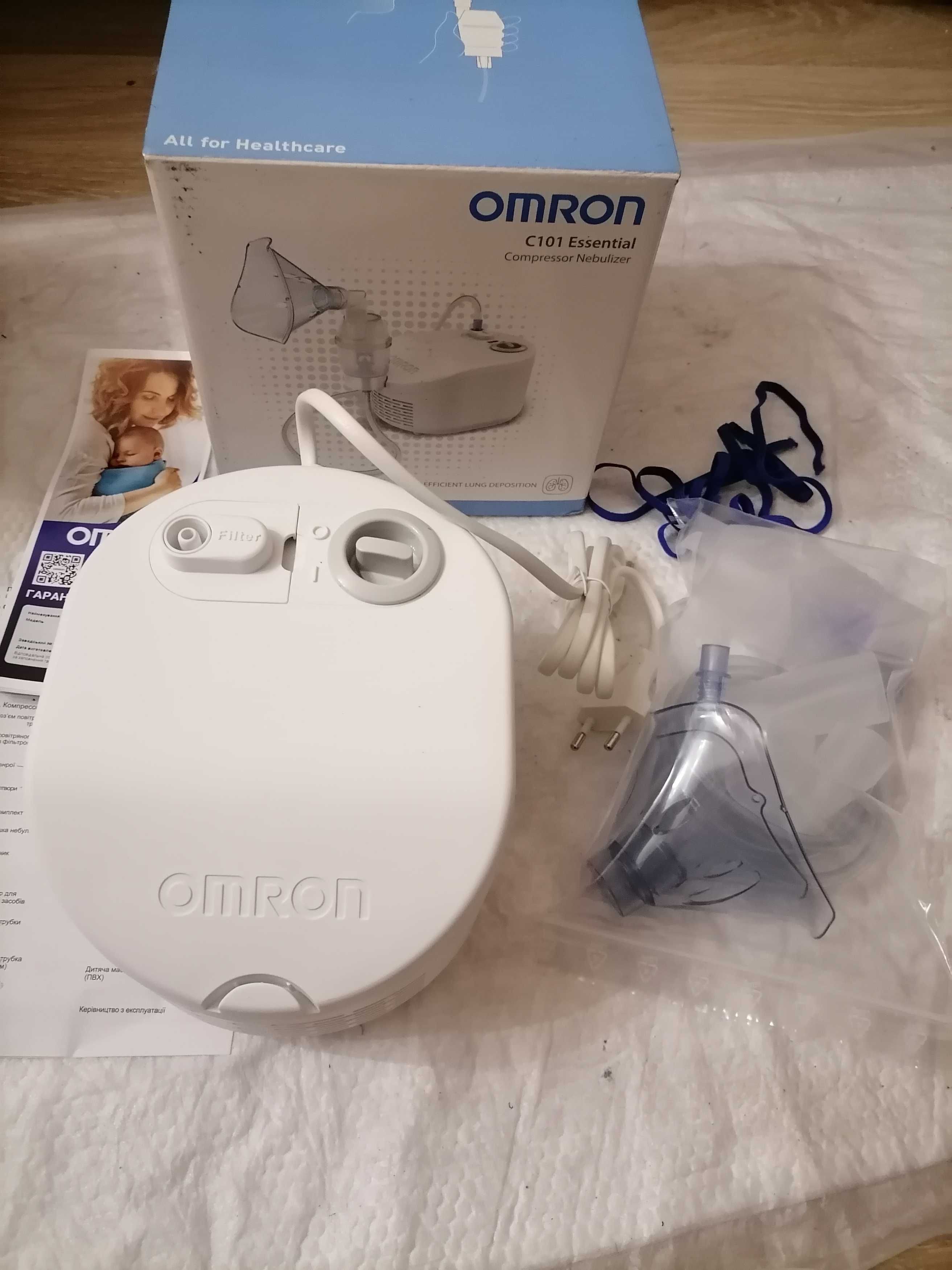 Ингалятор (небулайзер) Omron C101 ESSENTIAL (NE-C101-E) компрессорный