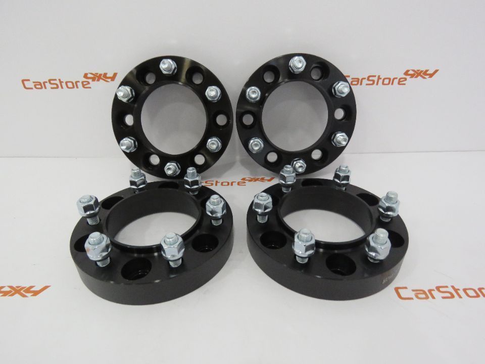 Espaçadores 4x4 30mm Toyota 6x139.7 M12x1.5 Pretos CB 106.2