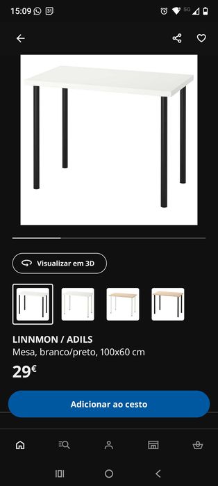 Mesas/Secretárias Linnmon Branca IKEA 100x60