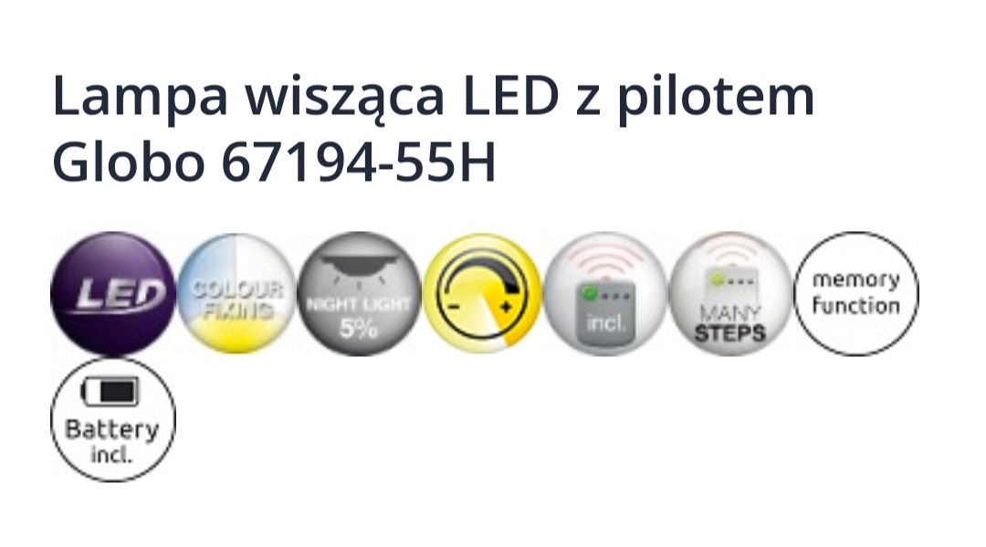 Globo WOLFHARD Lampa sufitowa LED Czarny, Biały, , Zdalne sterowanie