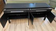 Bufet szafka ciemny z szufladami Ikea