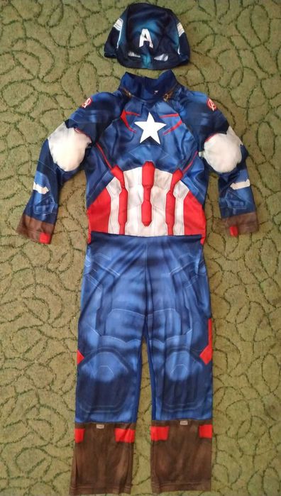 Карнавальный костюм капитана Америки на мальчика 7-8 лет, Марвел