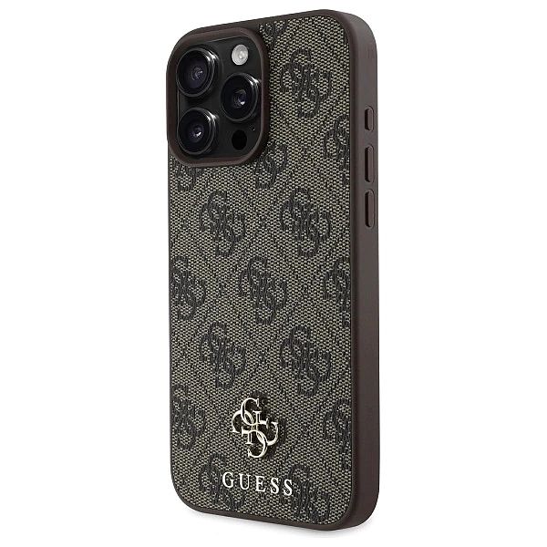 Etui Guess 4G Small Classic MagSafe na iPhone 16 Pro Max 6.9" - brązow