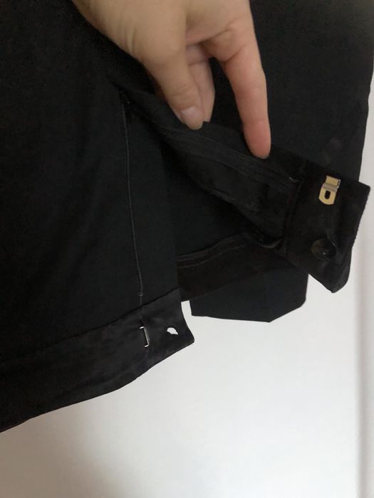 Czarne eleganckie spodnie chinosy SIMPLE
