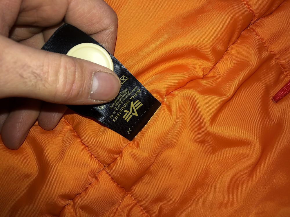 Куртка парка альфа Alpha Industries N3B L бежива рідкісний колір