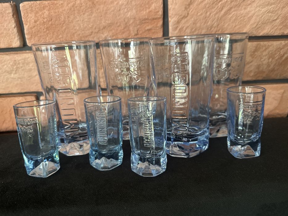 Szklanki Amundsen longa kieliszki drinki 8 szt nowe