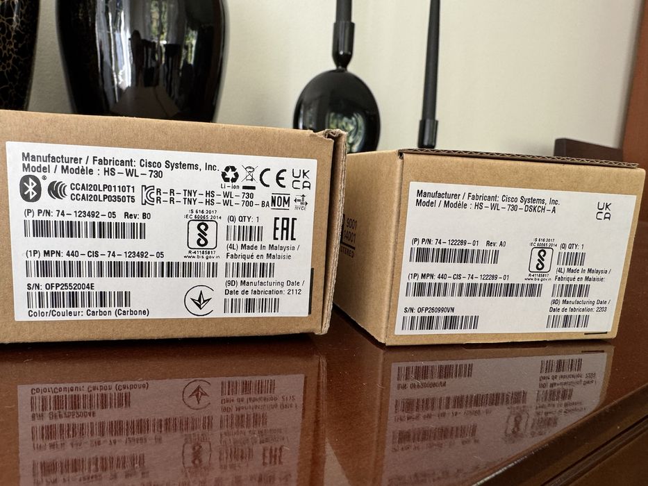 NOWE Słuchawki bezprzewodowe Cisco Headset 730, ANC, Bluetooth, Stacja