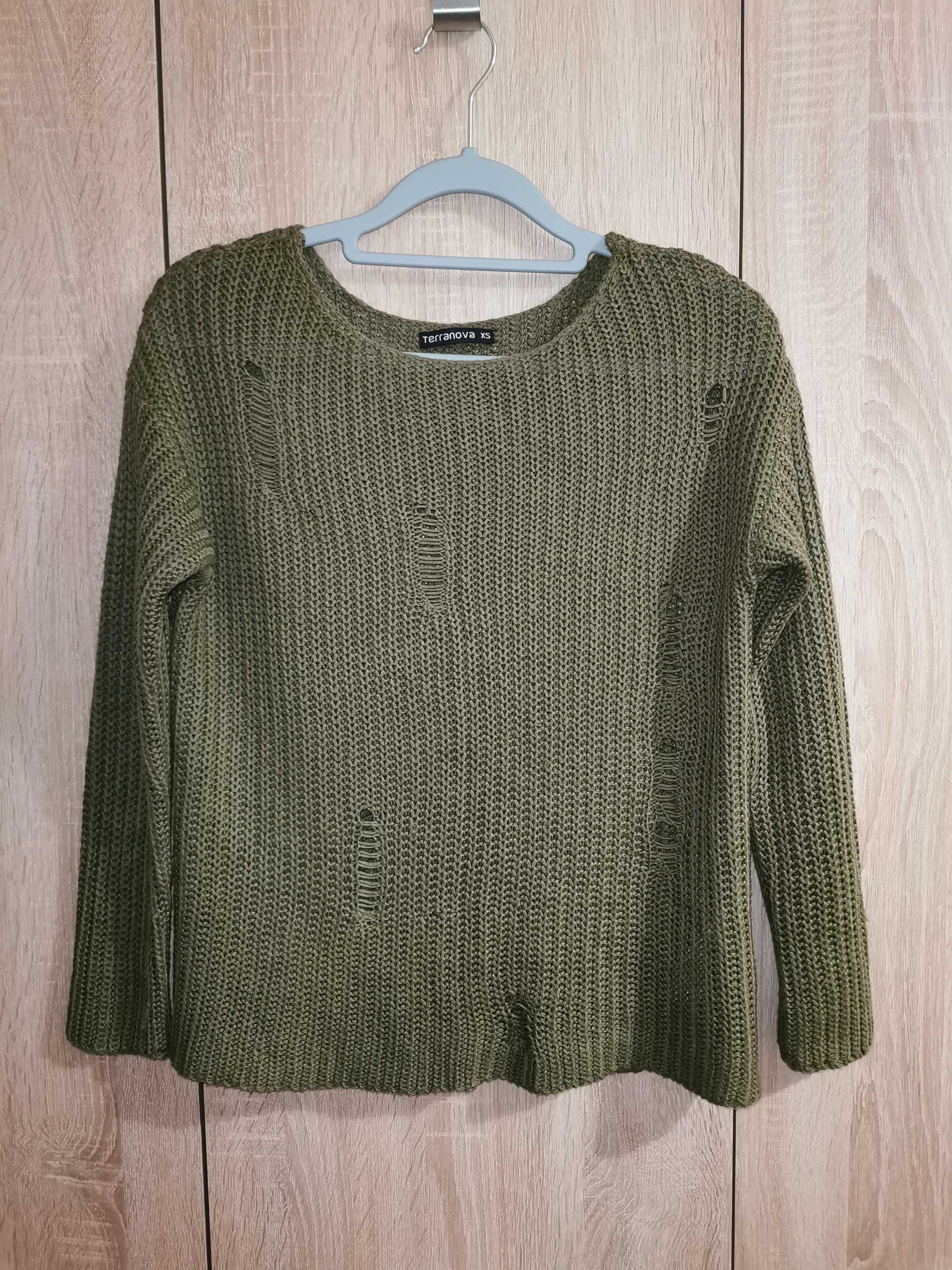 Terranova - "Zniszczony" sweter - XS