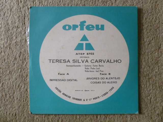 Disco de vinil de Teresa Silva Carvalho, Fados 3 de 1976