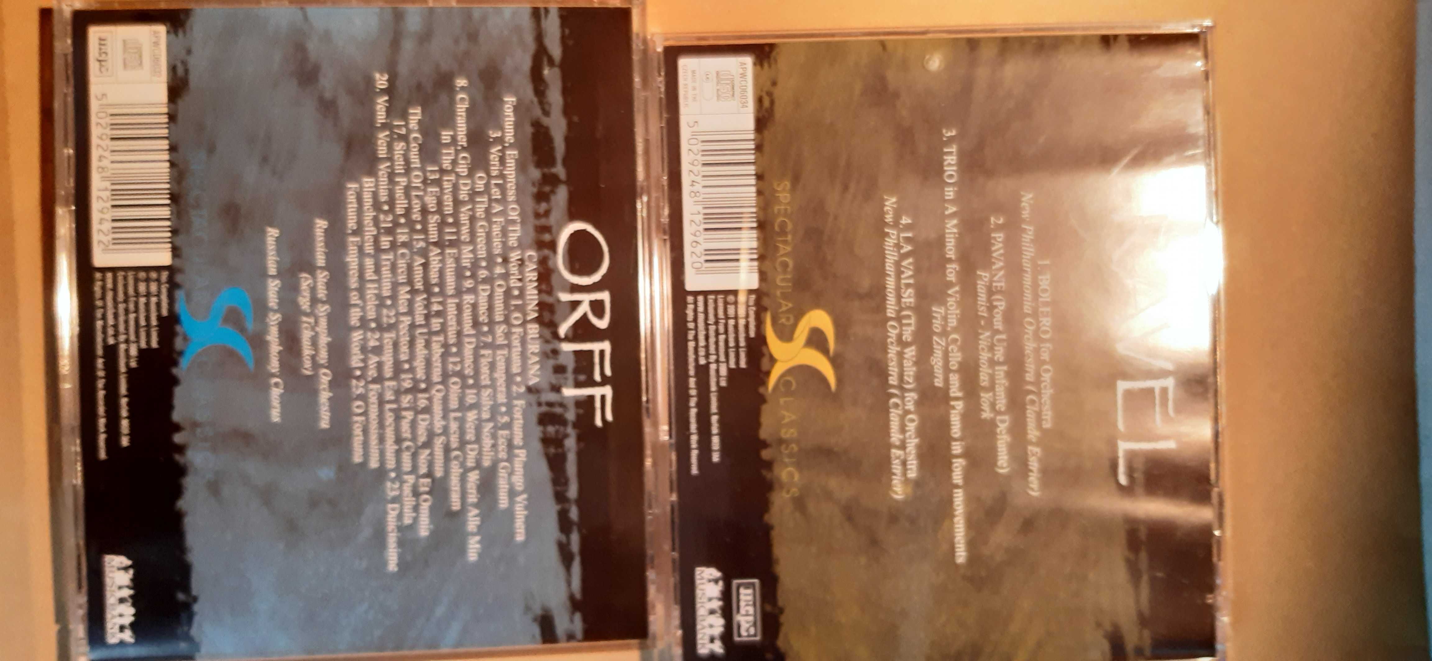 zestaw 5 cd muzyka klasyczna ravel orff dvorak i inne
