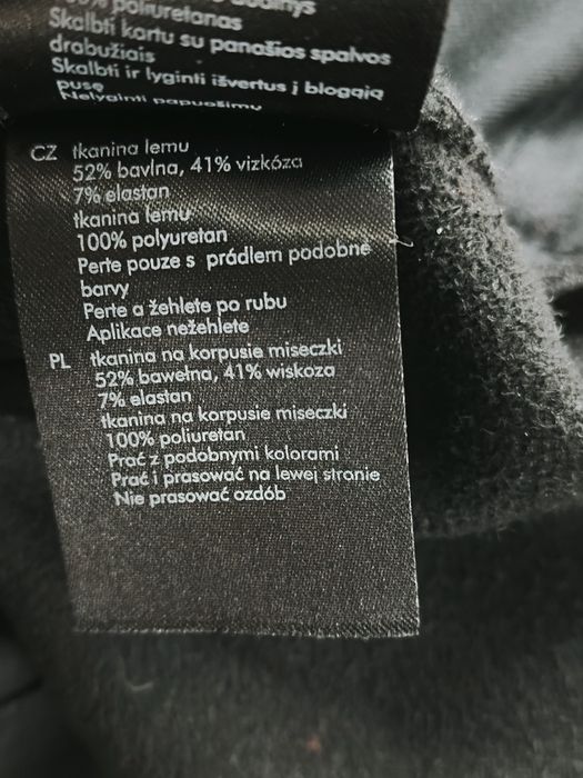 Czarne spodnie damskie 38/40