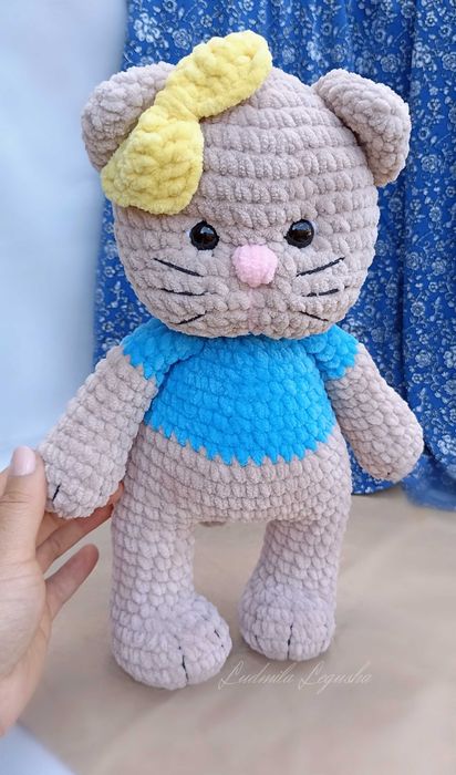 Игрушка кот плюшевый Кіт патріотичний іграшка Ручная работа