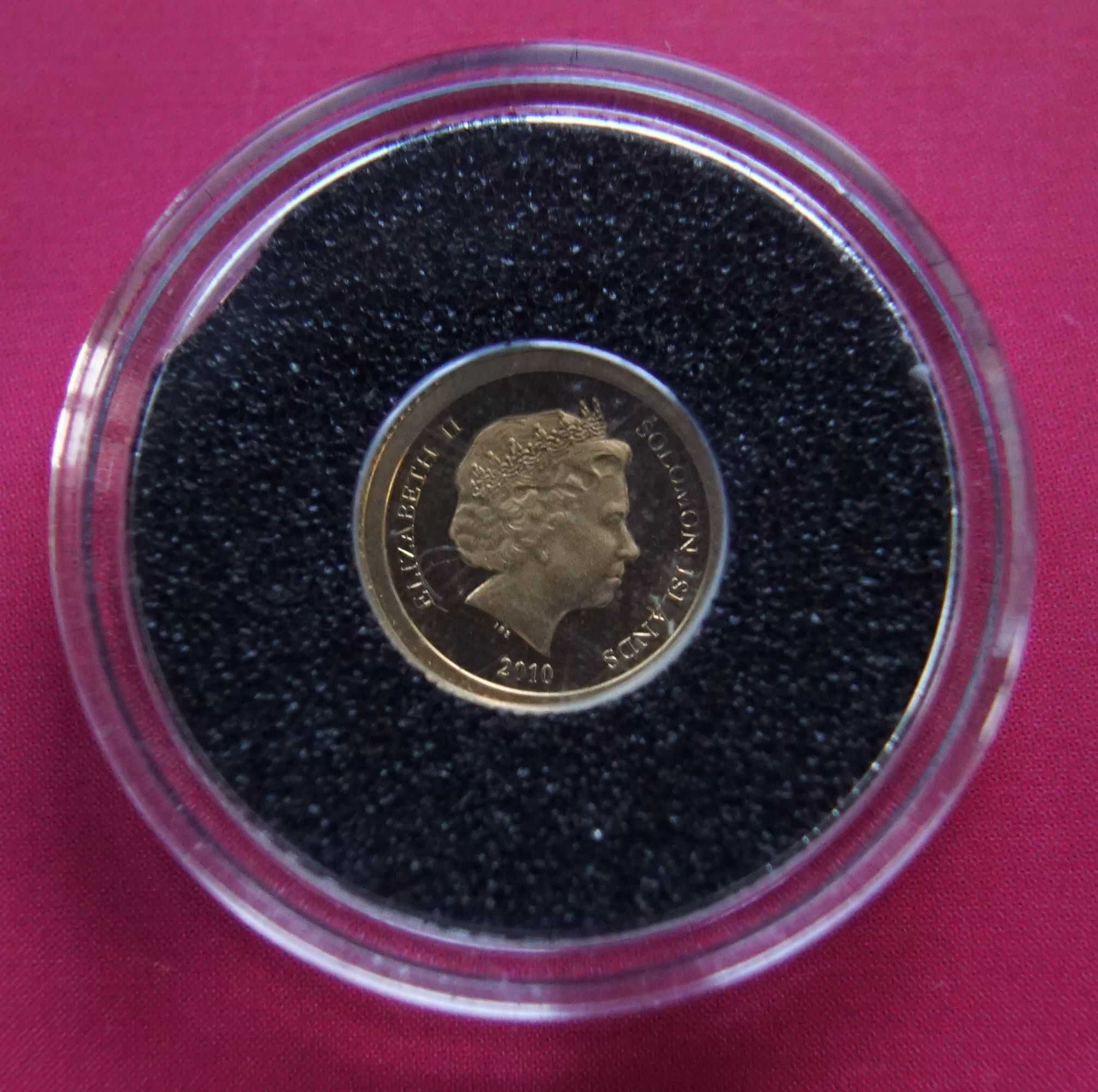 5 Dolarów WYSPY SALOMONA 2010r Złoto 0,5 g Jan Paweł II i Matka Teresa