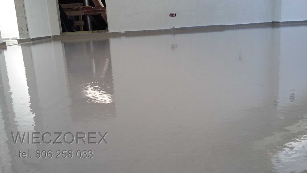 Posadzki wylewki anhydrytowe styrobeton ogrzewanie podłogowe frezowane
