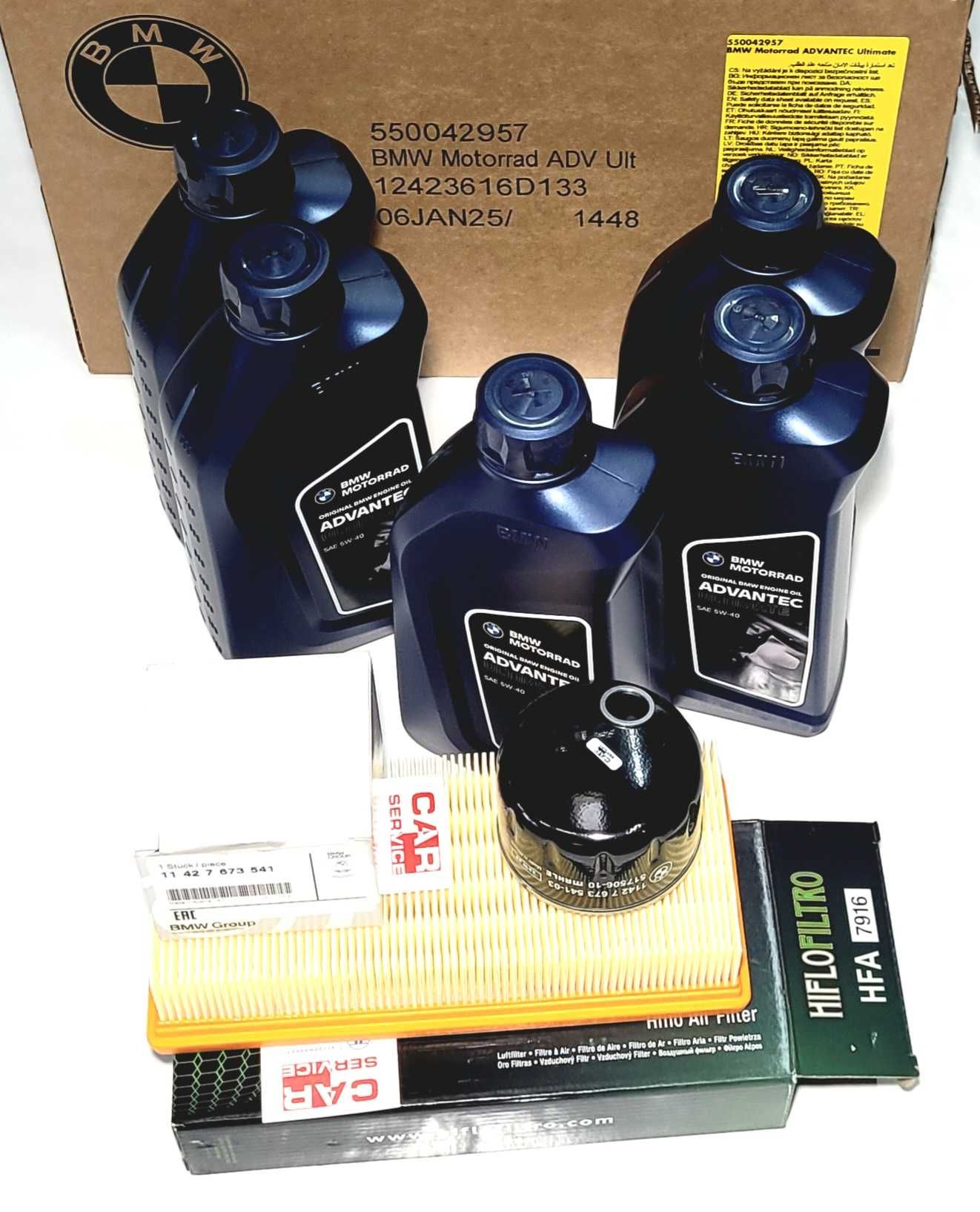 OLEJ BMW 5W40 15W50 MOTORRAD  FILTRY Diagnostyka GS Texa  Inspekcja