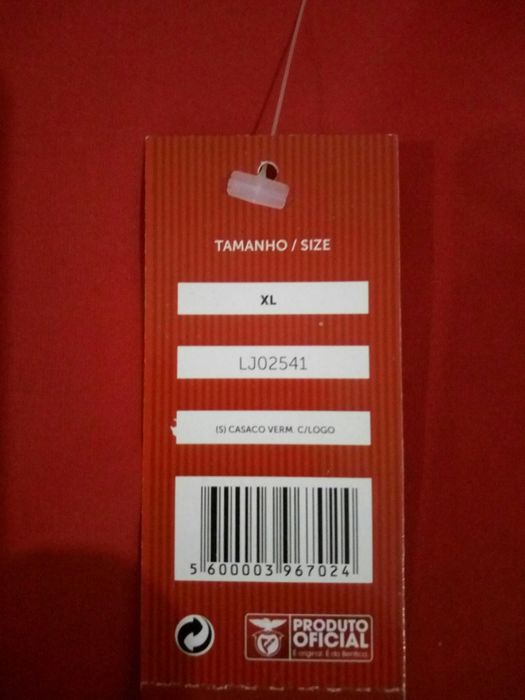 Casaco Impermeável SLB 1904 Oficial Novo