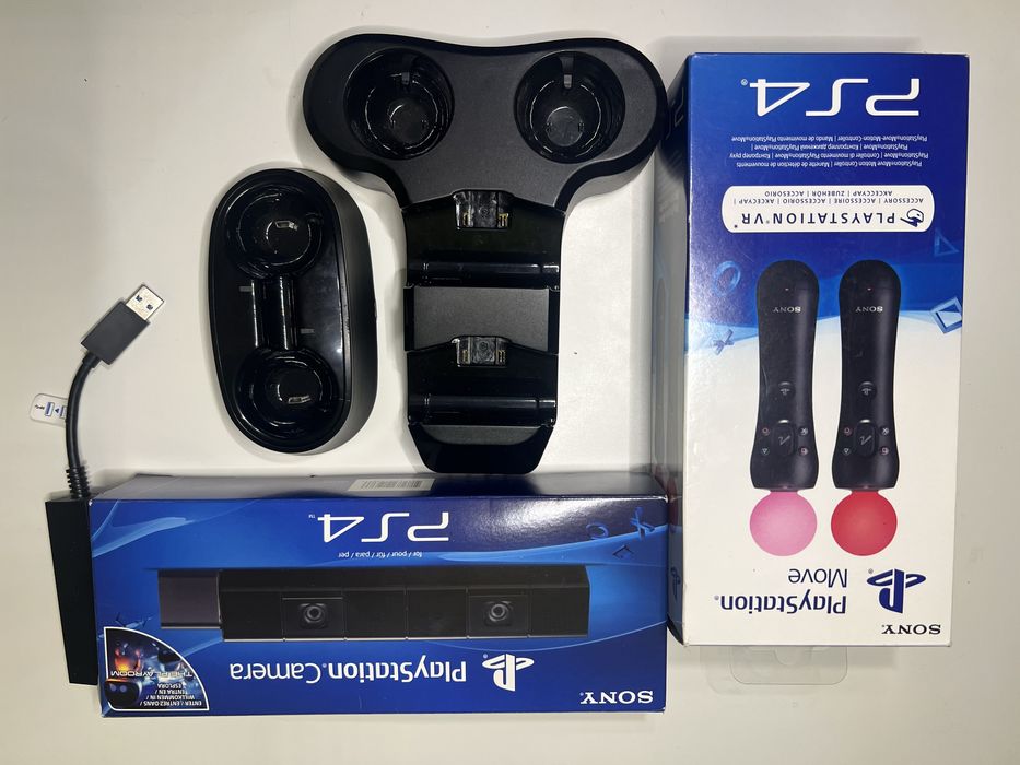 VR очки V1 от Sony для PS4 / PS 5 + Камера + Move + гарантия