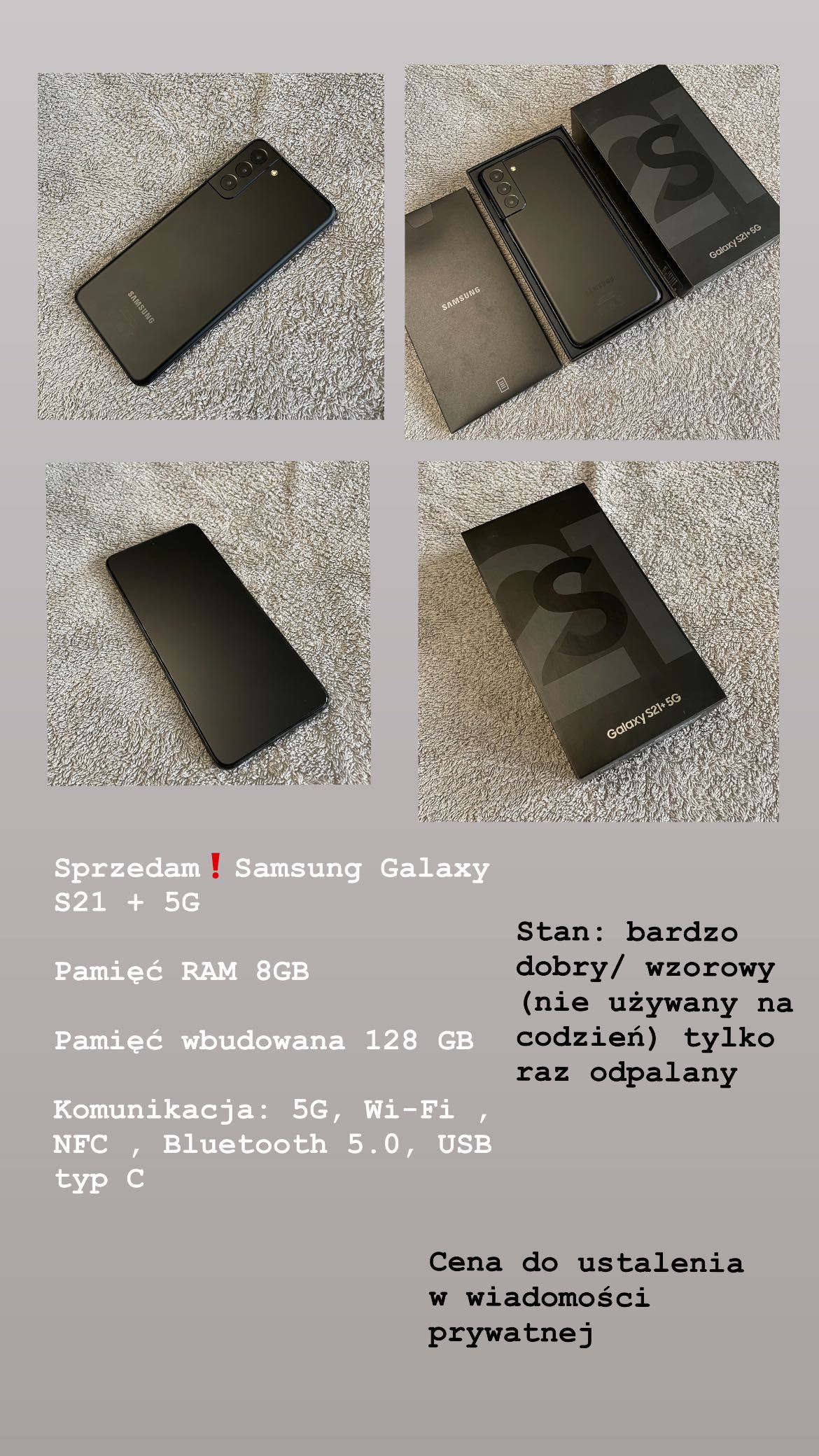 Samsung galaxy S21 + 5G
