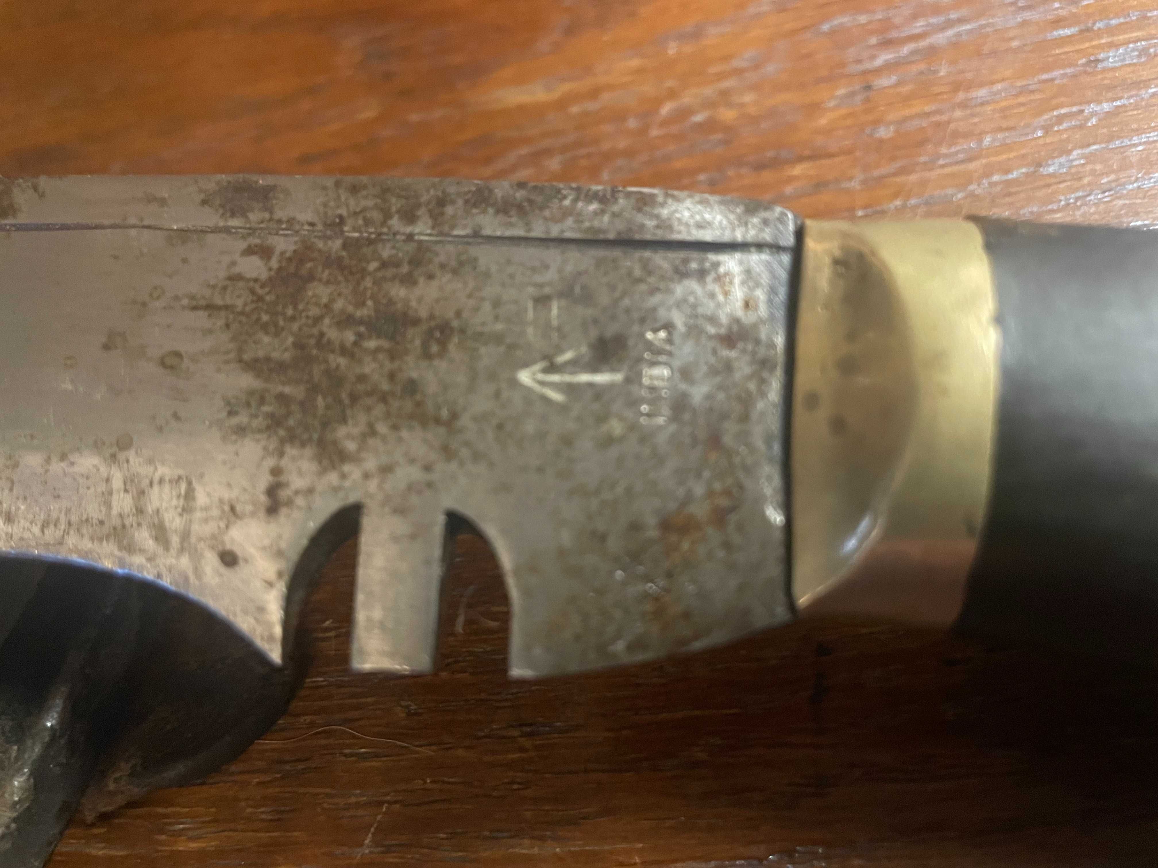 Oryginalny wojskowy nóż Kukri, Gurkha XX w. sygnowany