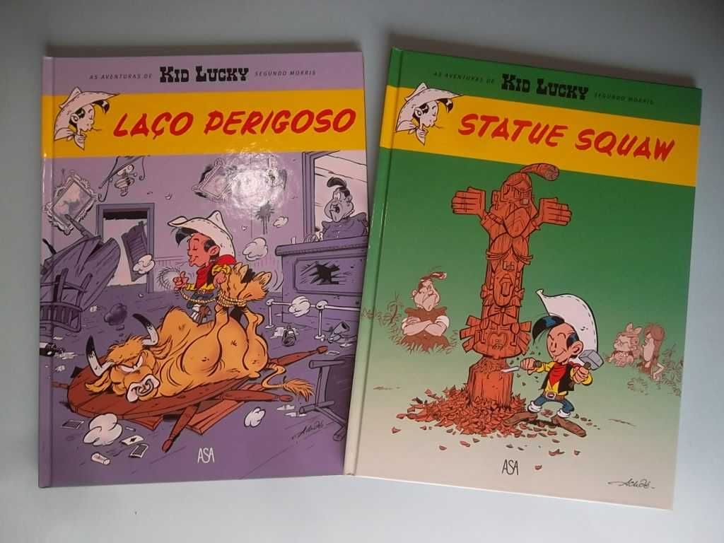 KID LUCKY - Laço Perigoso | Statue Squaw - Edições Asa, capa dura.