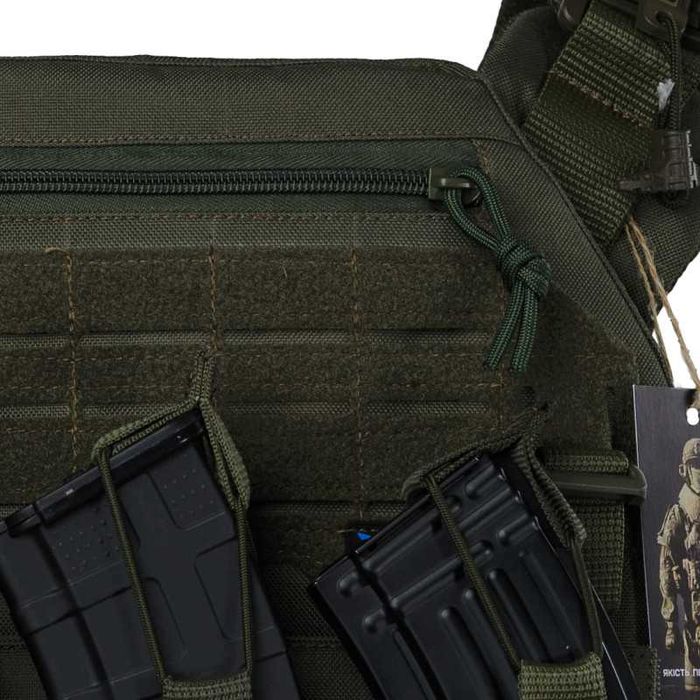 Плитоноска Warmor Gen.3 с системой быстрого сброса с подсумками. Олива