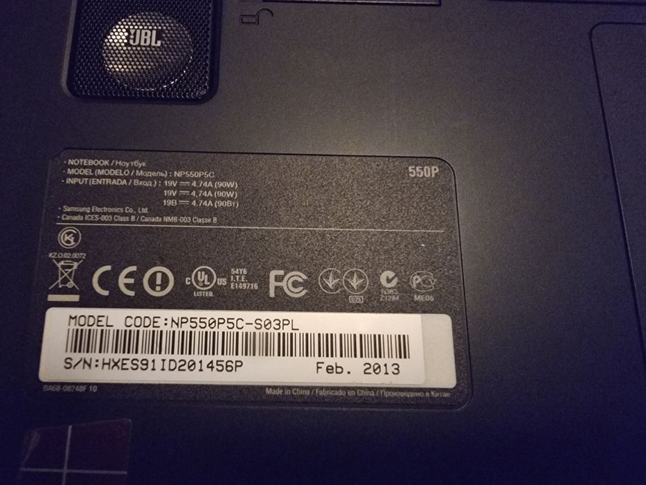 Laptop Samsung NP550P5C