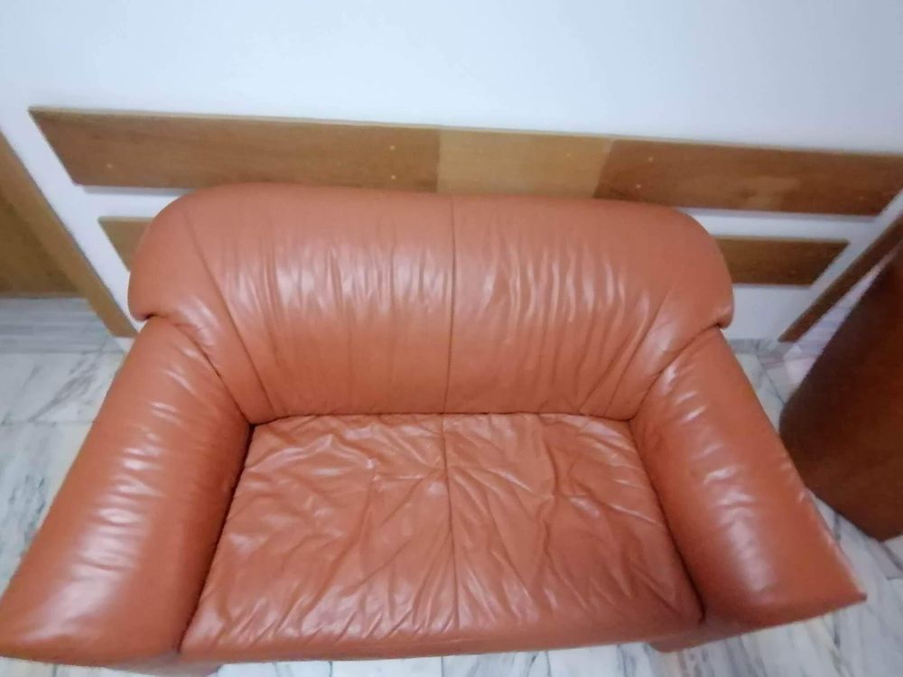 Sofa skorzana ruda