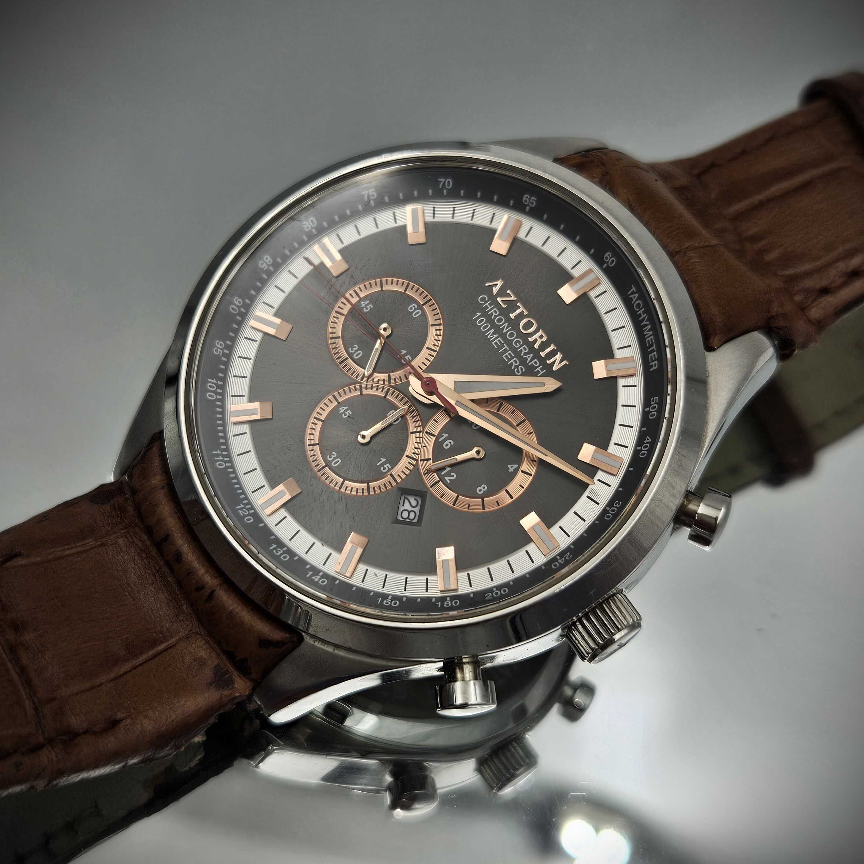 Zegarek AZTORIN Sport Chronograf A047.G199 Szafirowe Szkiełko