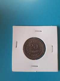 Moeda 20 centavos 1920 Cupro-Níquel