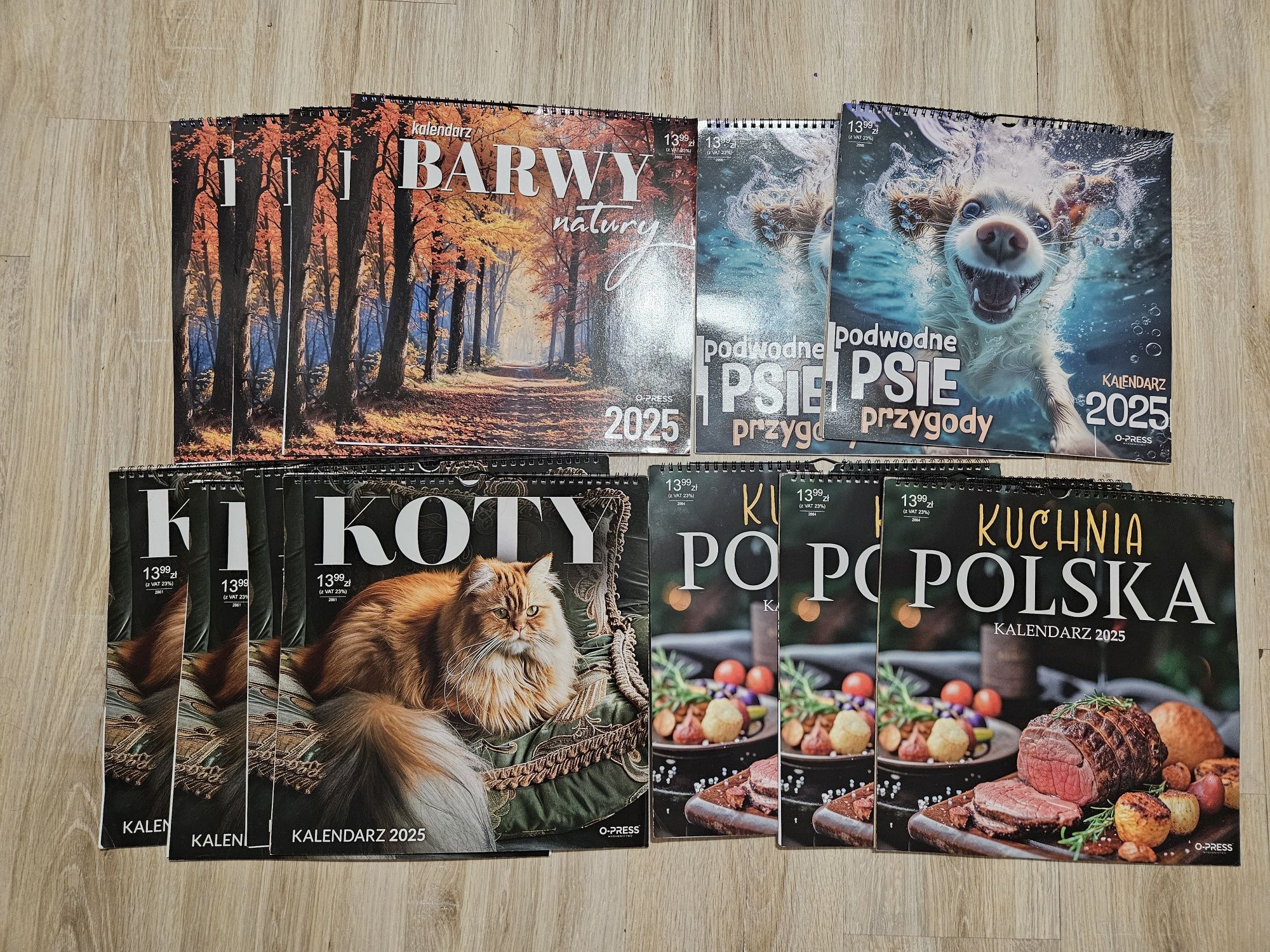 Kalendarze ścienne 2025r rożne rodzaje NOWE !