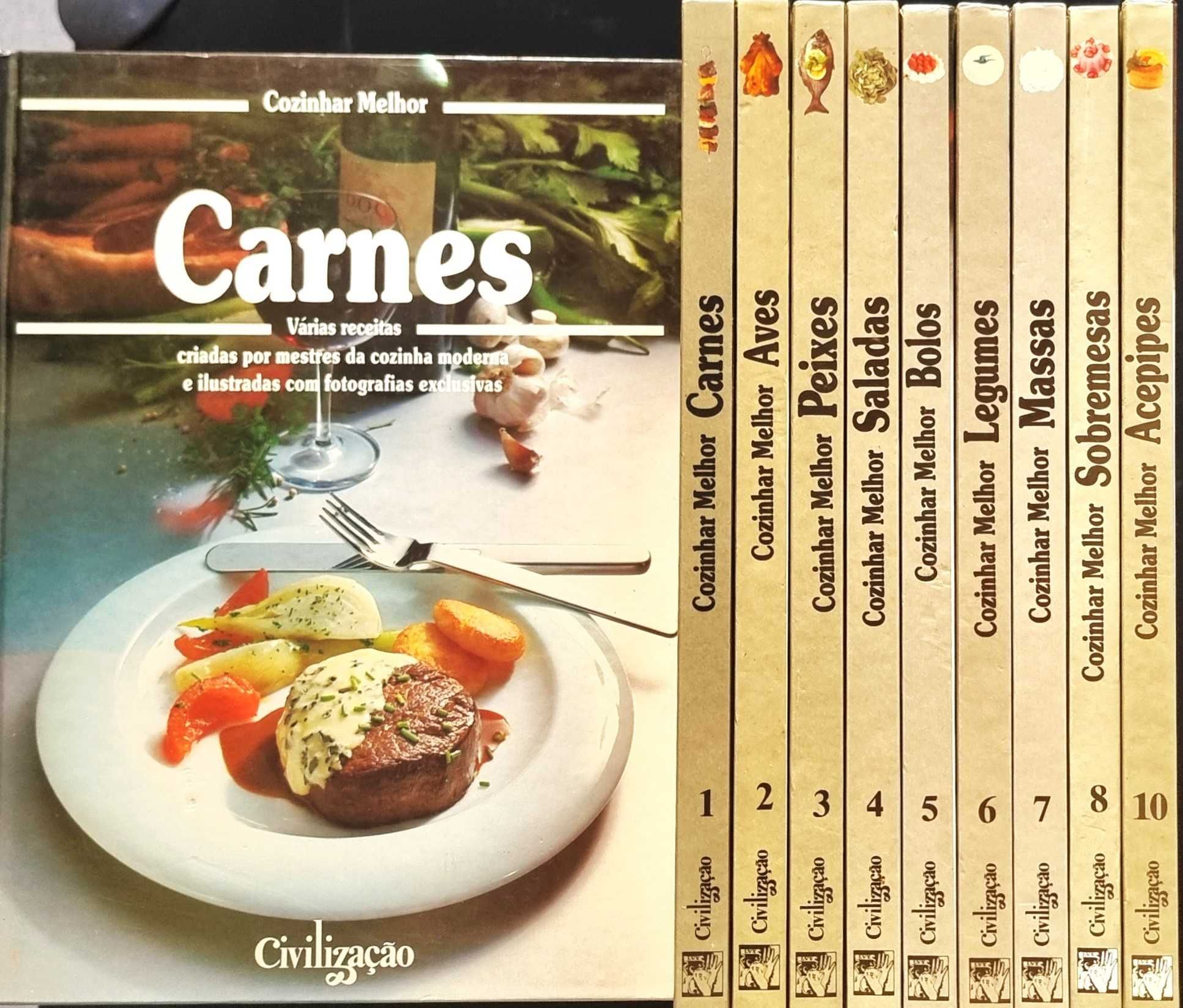 Livros de Culinária "Cozinhar Melhor" - 10 volumes