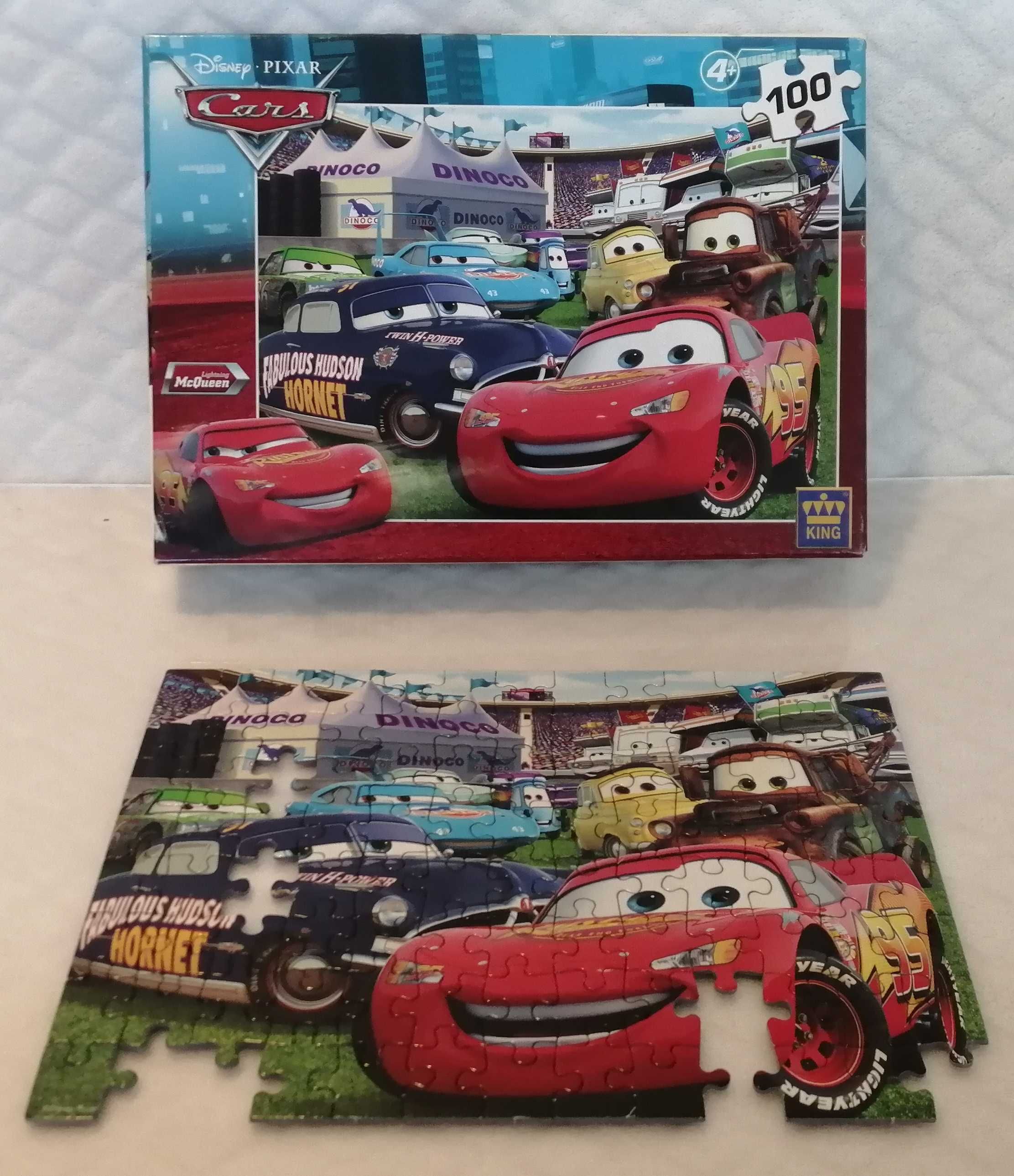 Cars, Auta, Lighting McQueen, 4757A, Disney, King, 100 (Puzzle)