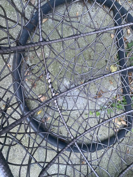 Fotel wiszący ogrodowy - huśtawka, bujak ze stelażem