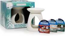 Zestaw Bright Light Yankee Candle Woski + Kominek