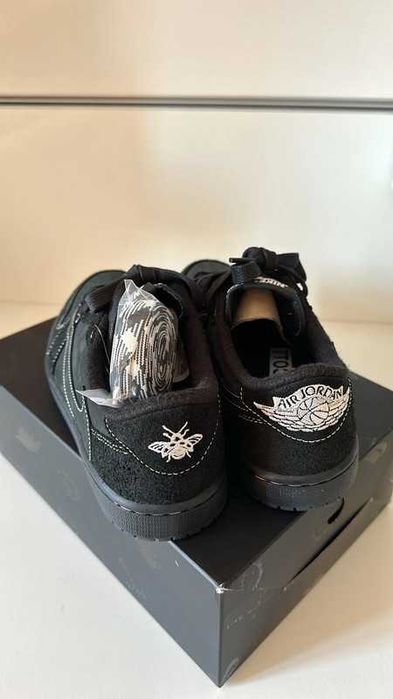 "Buty Trampki" Jordan_1_Retro_Low_OG_SP_Travis_Scott_Black R.44
