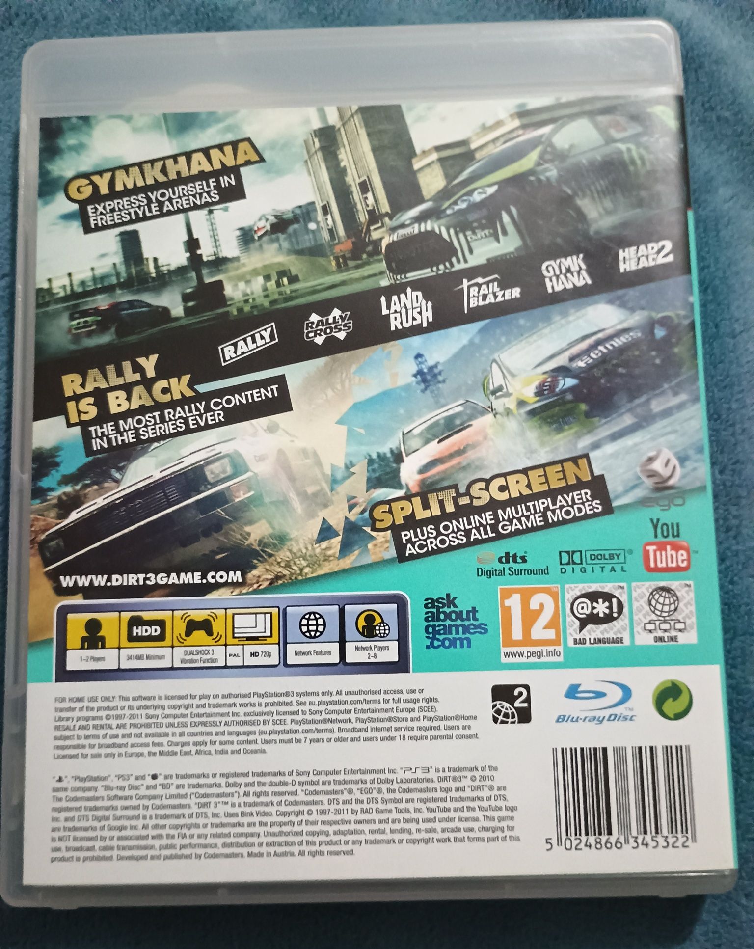 Gra Dirt 3 na Ps 3