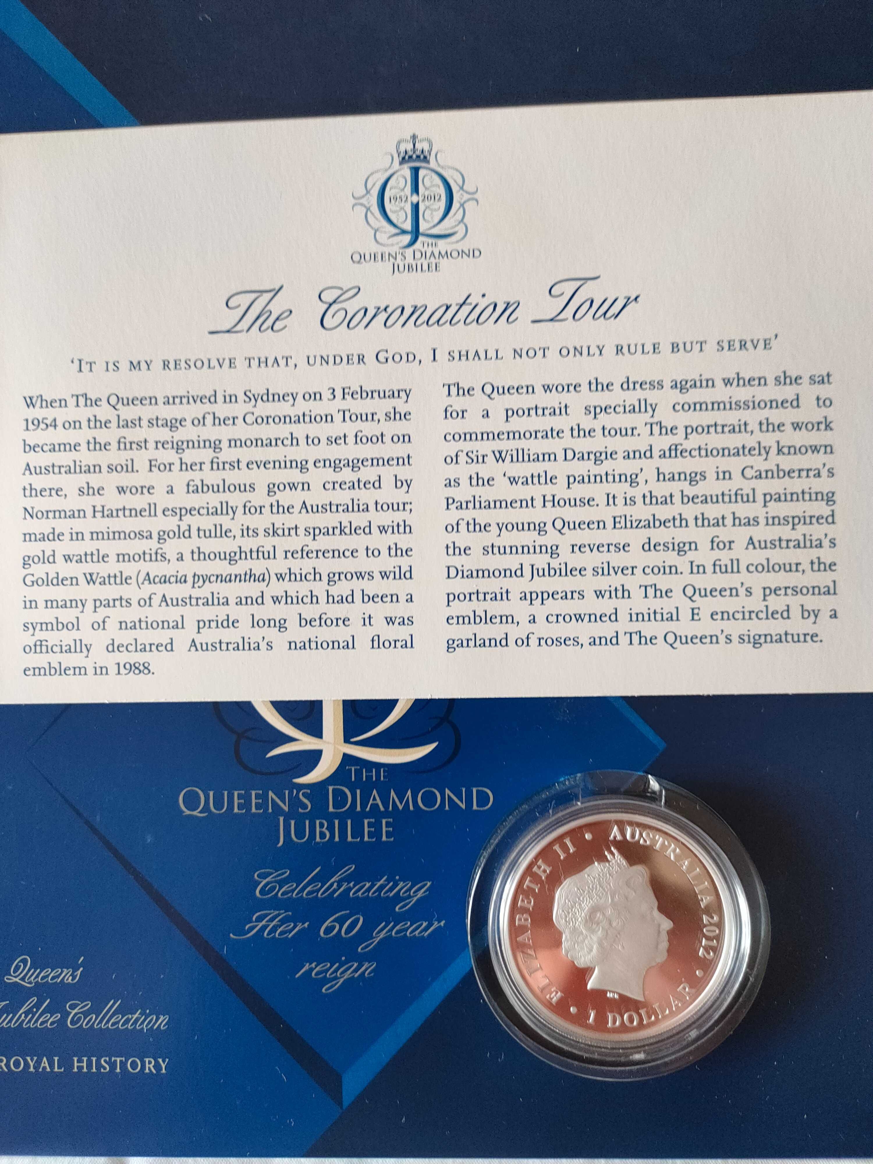 Rainha Isabel II - moedas da coleção do Jubileu Diamante