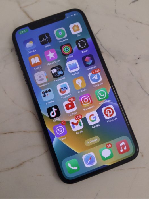 iPhone X 256GB 100% акб