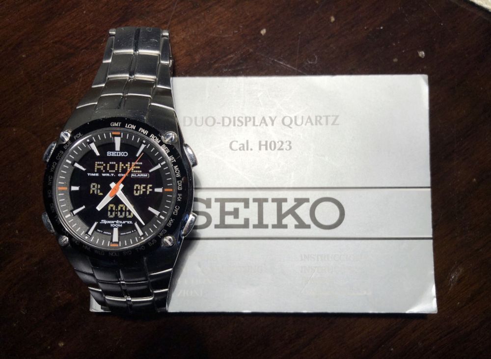 Zegarek Seiko SPORTURA ref. H023 World Time.