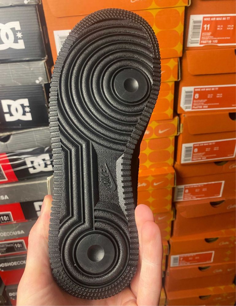 (БЕЗ ПЕРЕДОПЛАТИ) Кросівки Nike Air Force 1 Black чорні найк ар форс