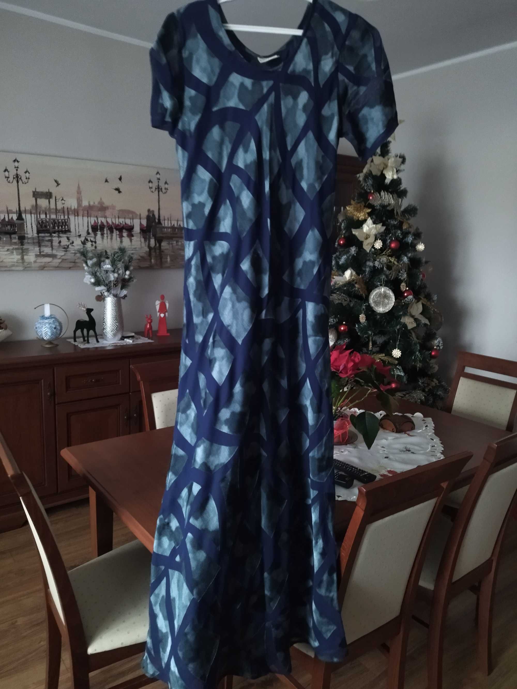 Sukienka maxi piękne kolory stan idealny
