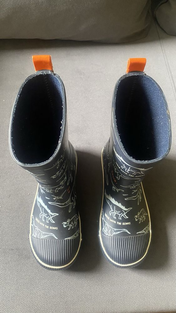 Kalosze H&M 29 dinozaury