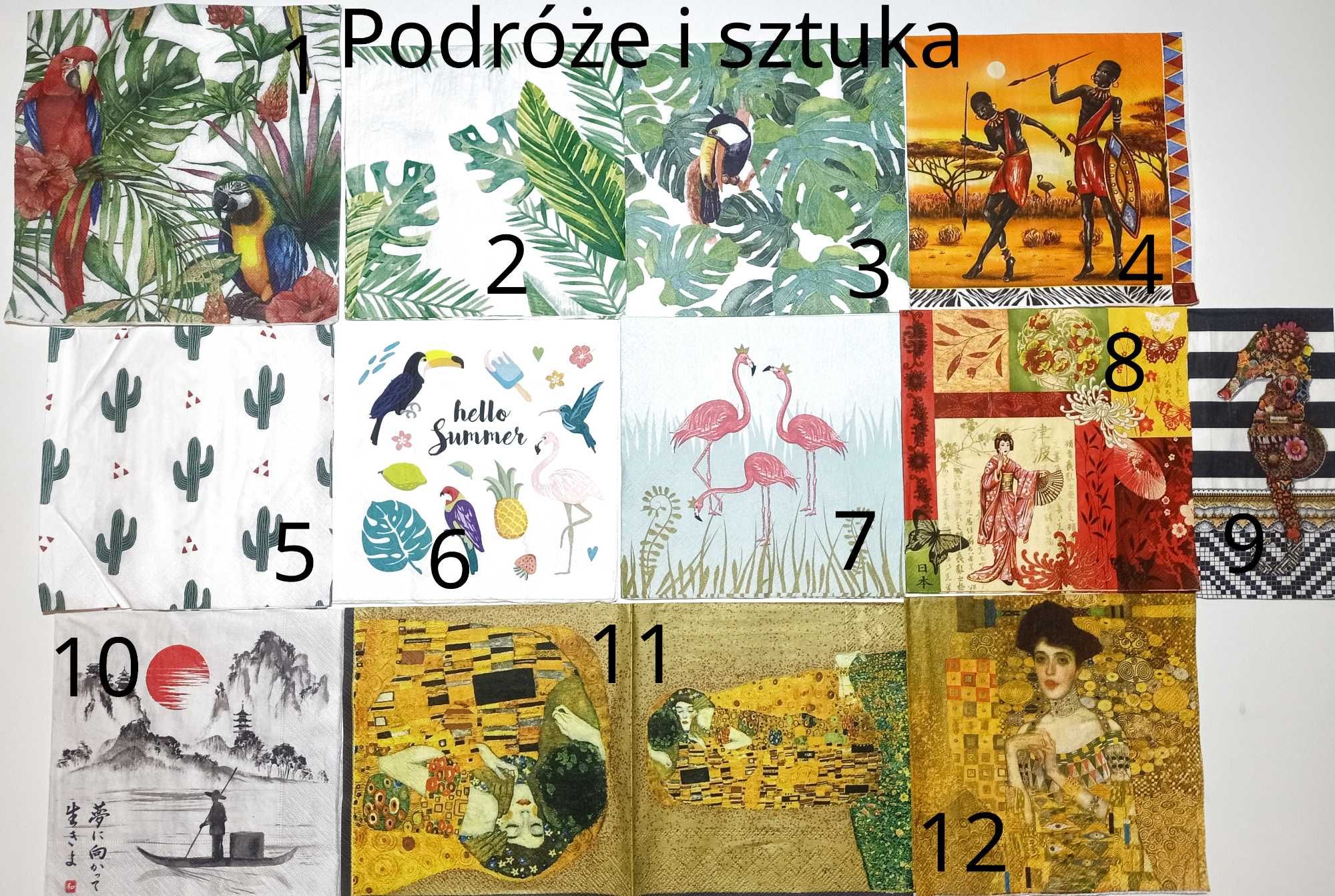 Serwetki do Decoupage Podróże i sztuka