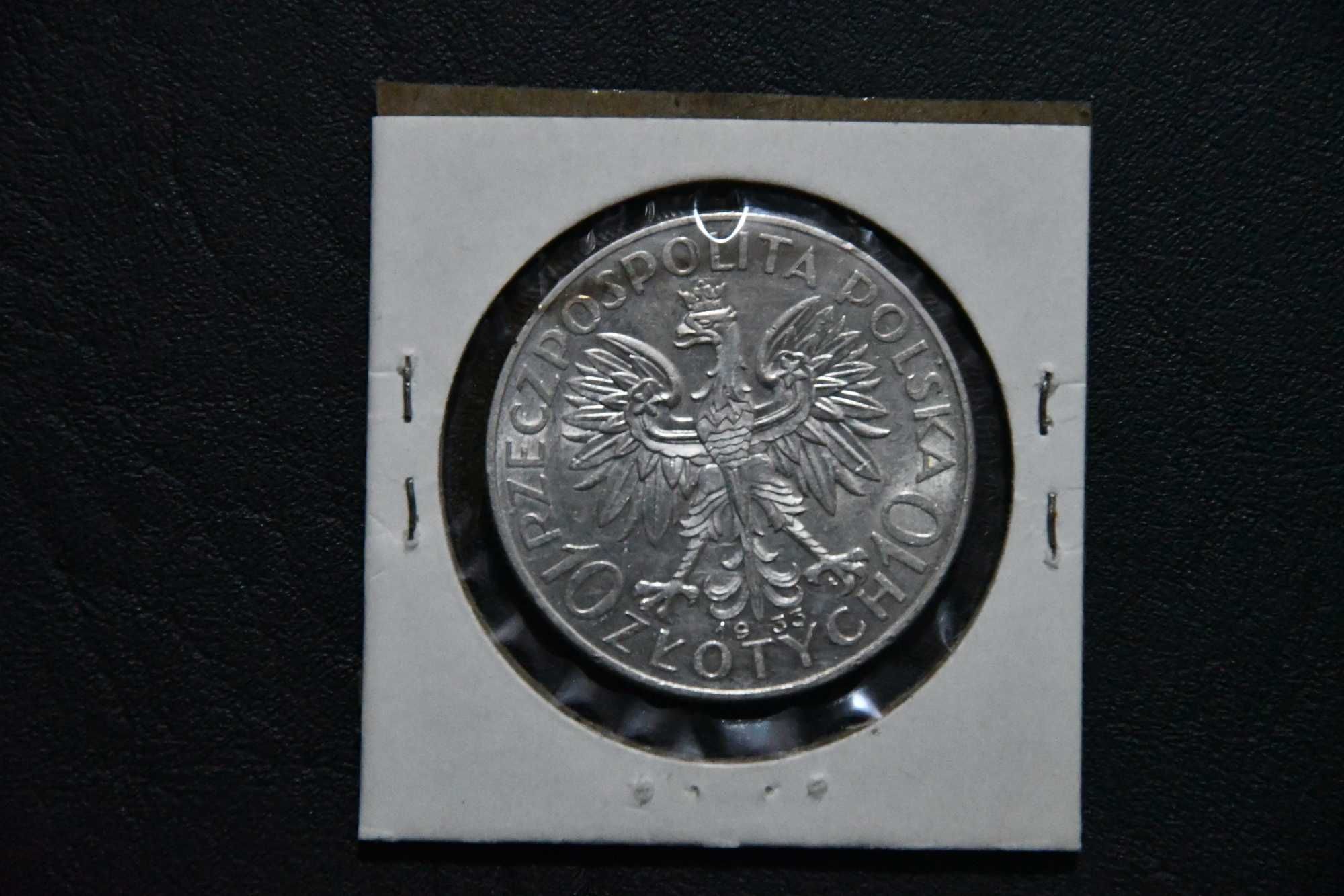 10 Złotych 1933 Głowa Kobiety