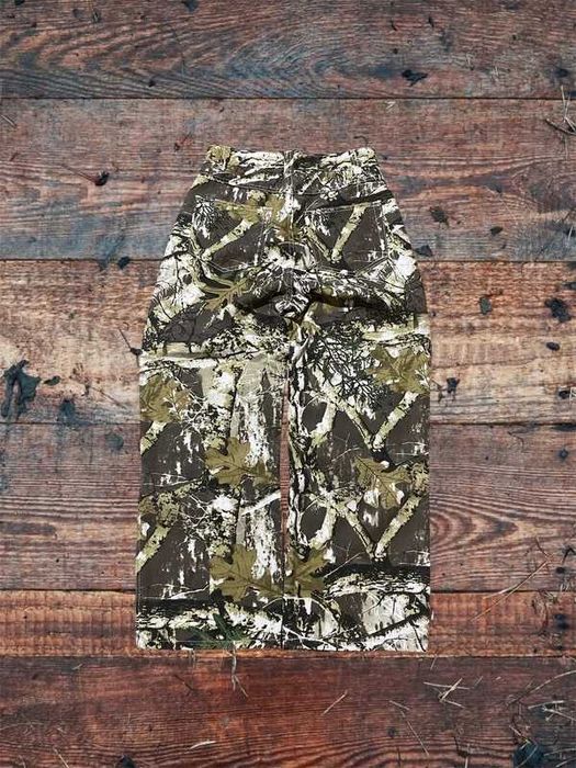 Spodnie damskie jeansy baggy realtree M khaki nature woman