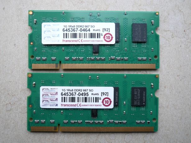 Память DDR2-667 1GB Transcend