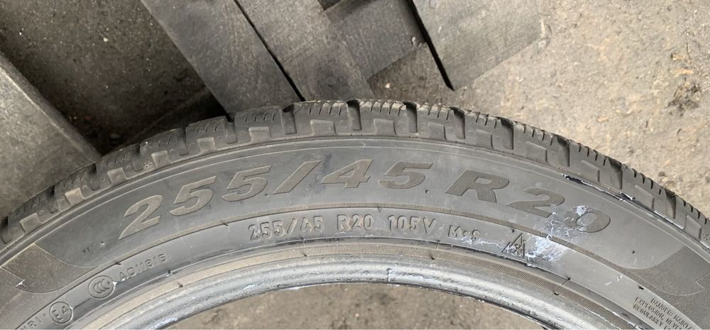 Pirelli 255/45r20 275/45r20 комплект склад зима оригінал б/у шини