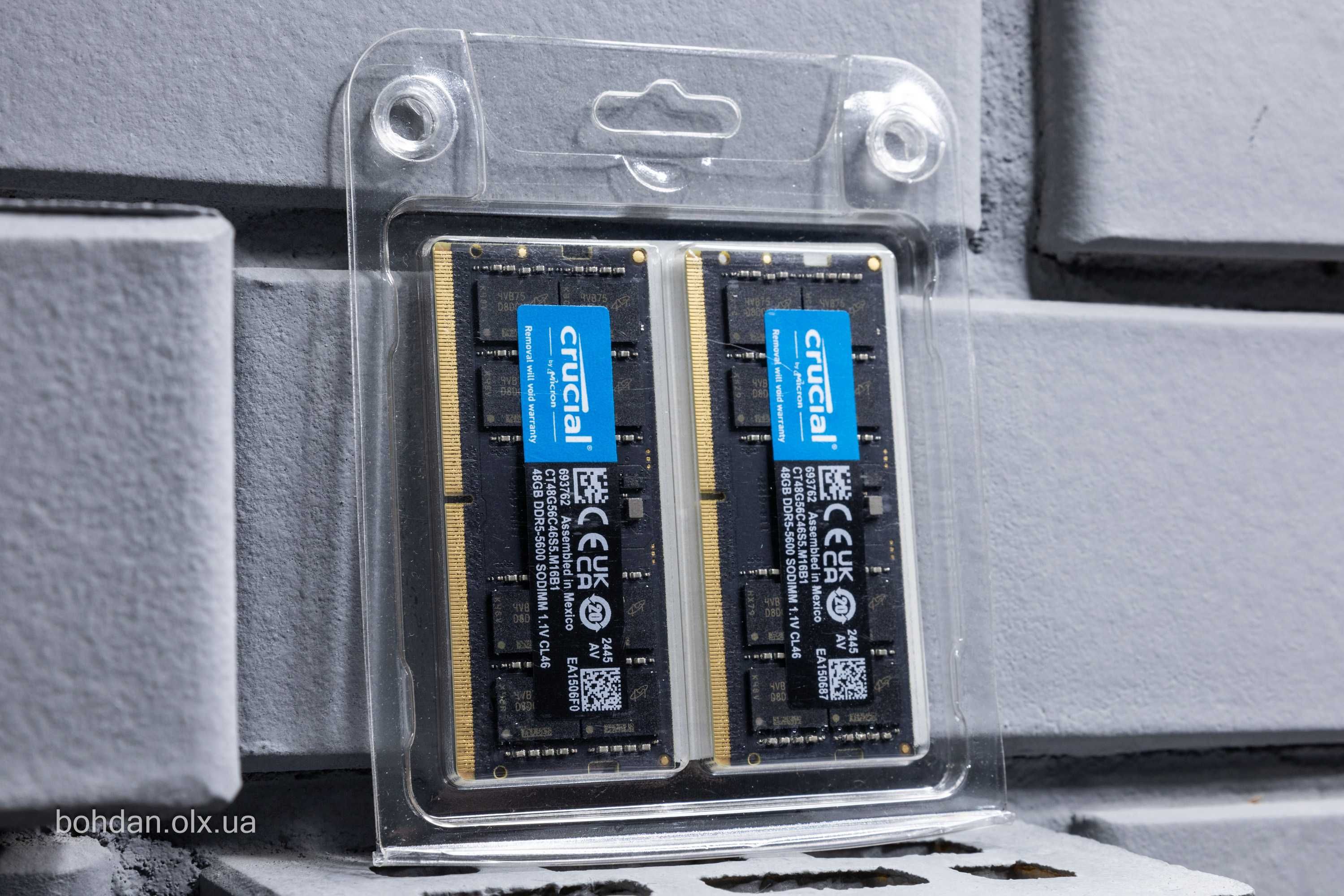 Crucial 96GB Kit (48GBx2) DDR5-5600 SODIMM (CT2K48G56C46S5)